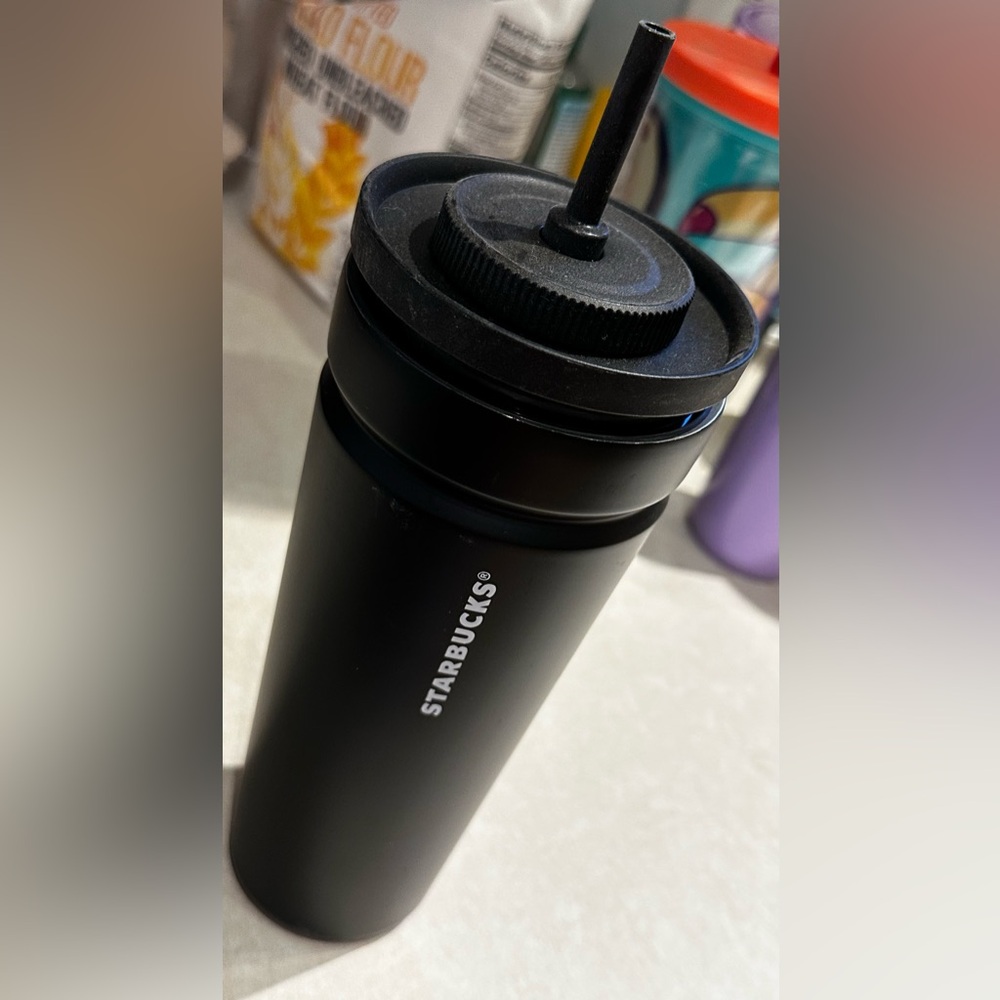 Starbucks Matte Black Tumbler Vacuum Insulated